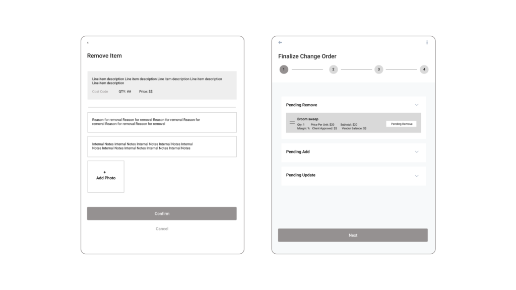 Image of 2 wireframes