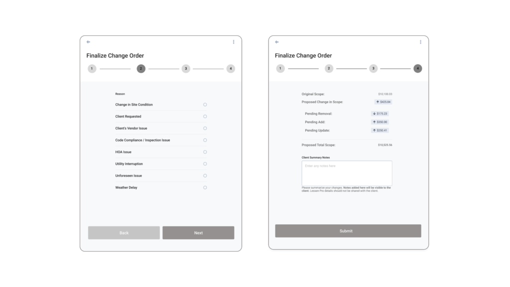 Image of 2 wireframes